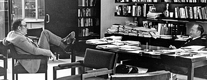 Friendly and Bundy in Bundy's office at Ford Foundation in 1960s