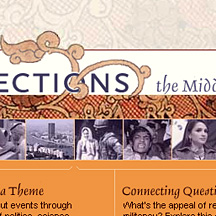 Fragment of Global Connections website design
