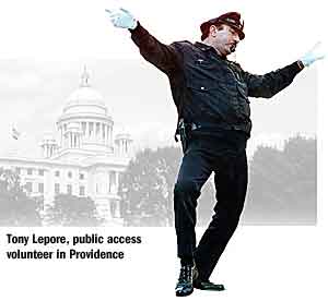 Tony Lepore, dancing cop extraordinare and public access standout.