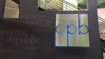 A sign for CPB