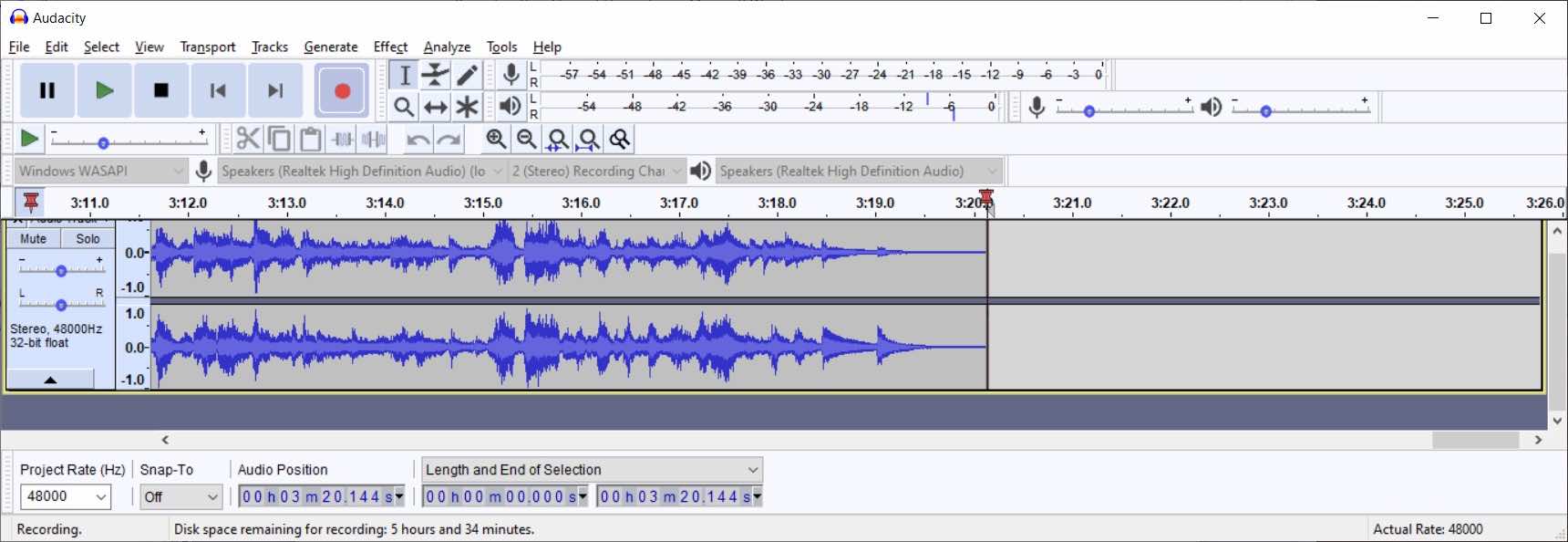 how to move tracks in audacity