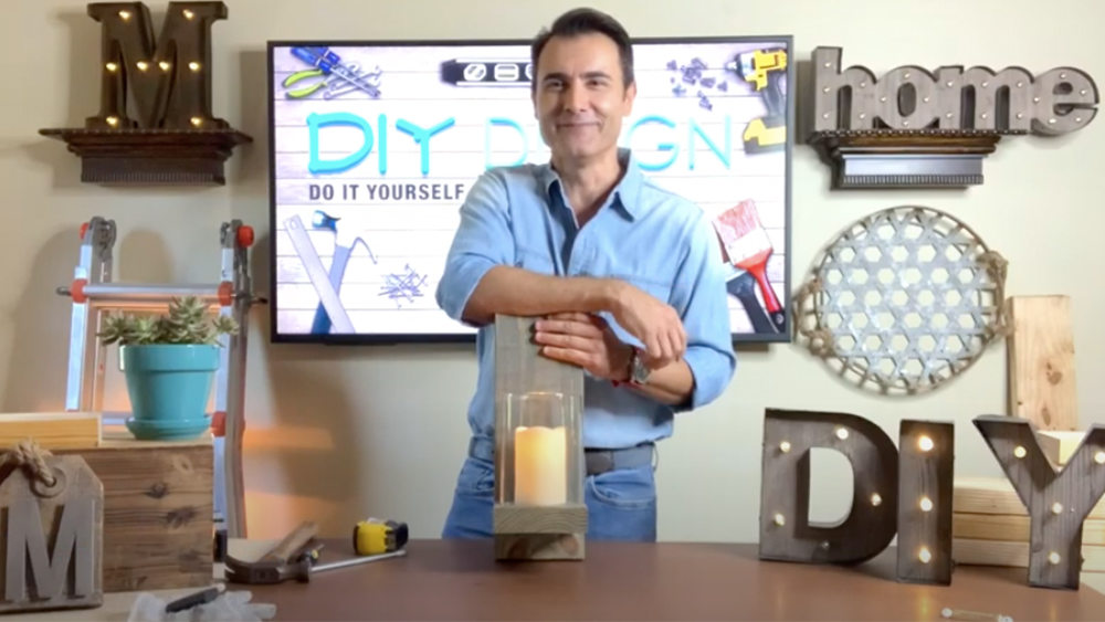 Martin Amado poses with his craft