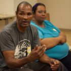 Participating in a Capital Public Radio Story Circle in August 2017