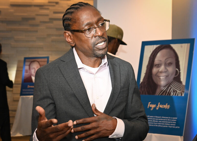 Lamonte McIntyre at a Miracle of Innocence event in September.