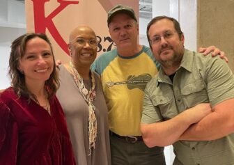 KRVS staff in November 2023 included Megan Constantin, left, Cheryl Devall, Karl Fontenot and Kris Wotipka.