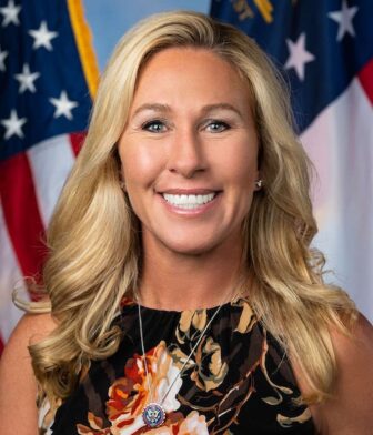 Headshot of U.S. Representative Marjorie Taylor Greene.