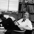 Author and broadcaster Studs Terkel works in his office in Chicago.