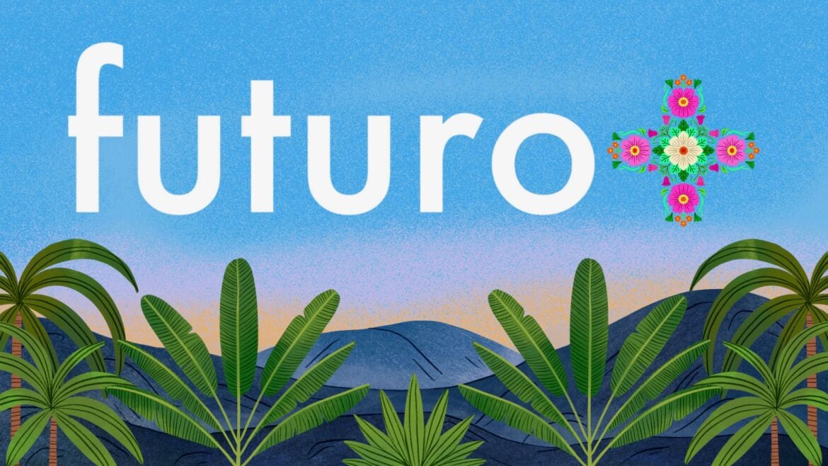 A logo for Futuro+