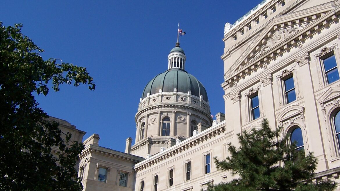 The Indiana State House in Indianapolis.