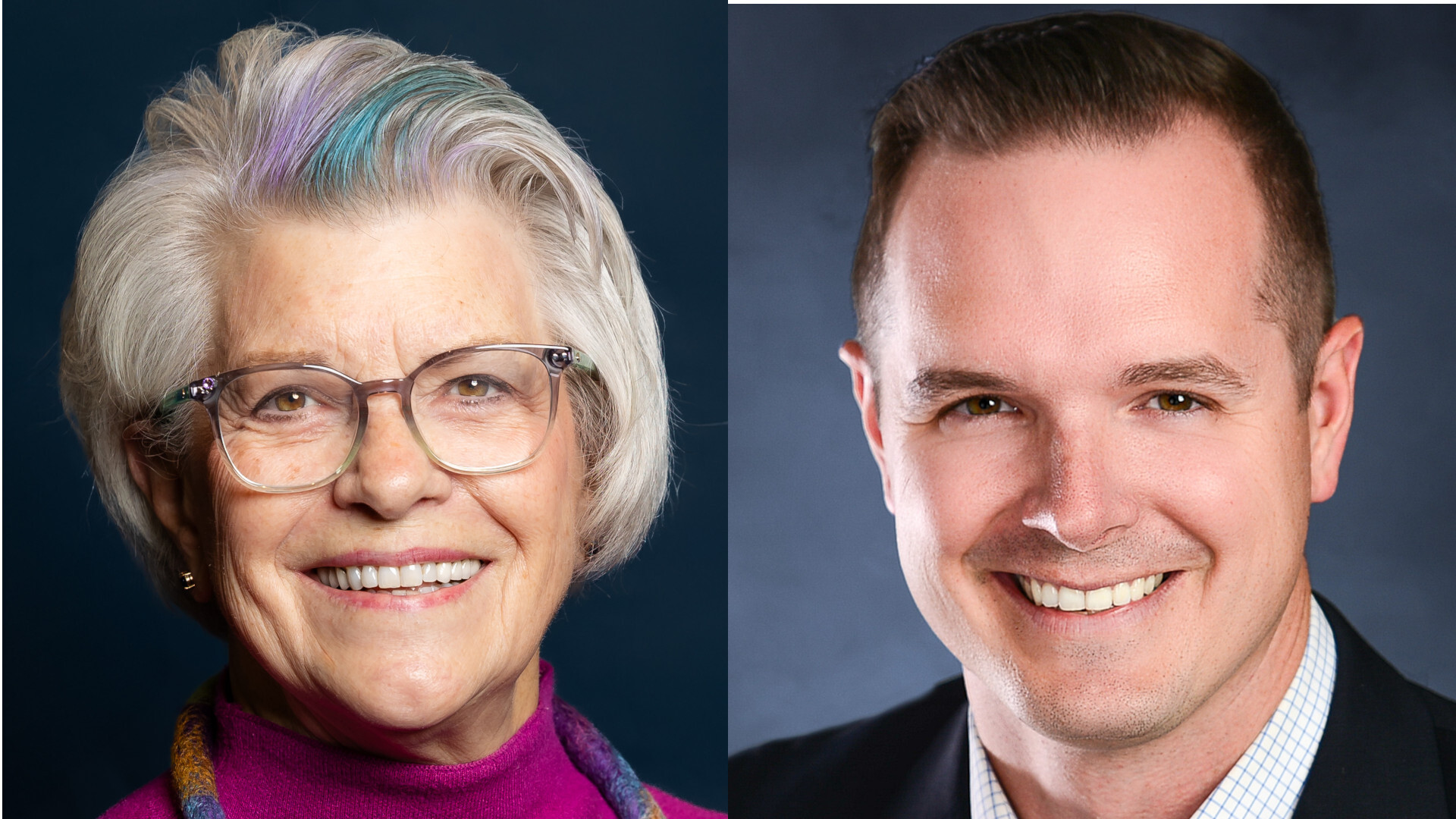 Headshots of Diane Tilstra and Garrett King