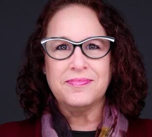 Headshot of Abby Goldstein, president of the Public Media Content Collective