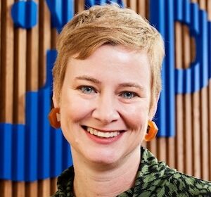Headshot of Sara Robertson, COO at Austin PBS