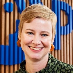 Headshot of Sara Robertson, COO at Austin PBS