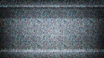 Image of static on a television set