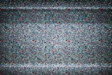 Image of static on a television set