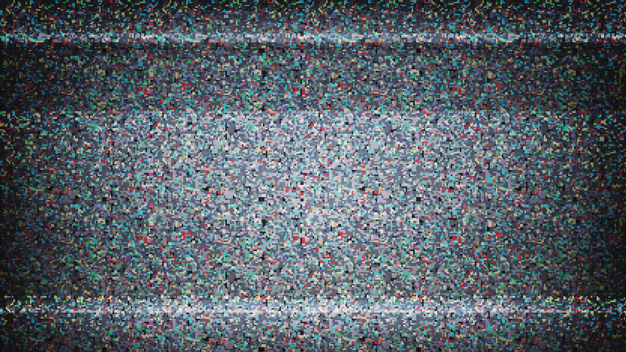 Image of static on a television set