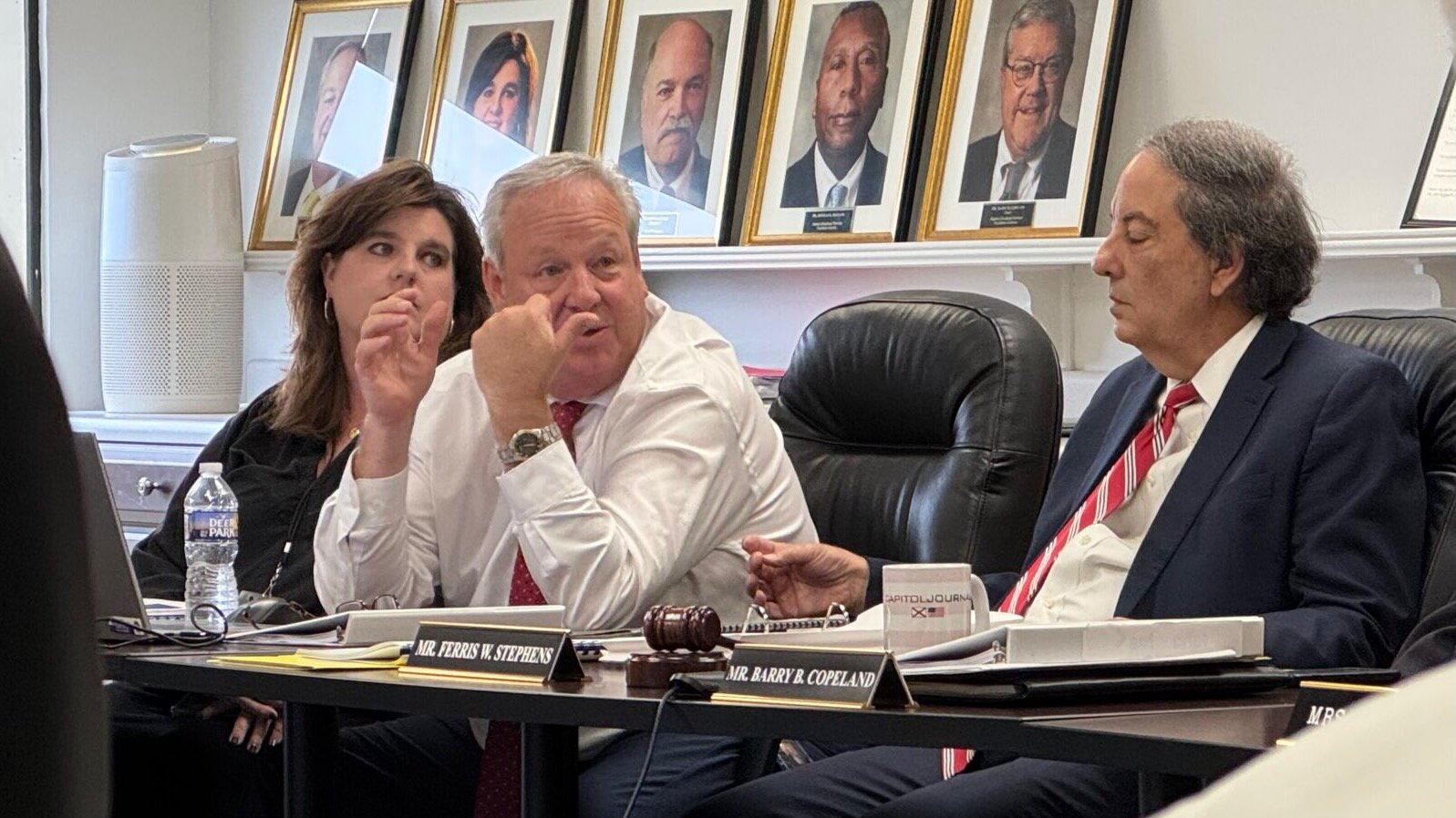Wayne Reid, executive director of Alabama Public Television, speaks during a meeting of the Alabama Educational Television Commission in Birmingham on October 28, 2025.