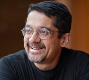 Headshot of Hidden Brain host Shankar Vedantam looking away
