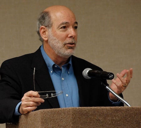 Headshot of Mark Erstling speaking at a PBS meeting in 2007.