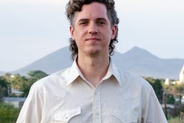 Headshot of Travis Bubenik, station manager of Marfa Public Radio
