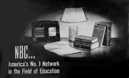 1945 advertisement: NBC...America's No. 1 Network in the Field of Education