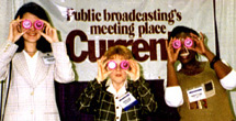 Business staff members Taryna Wong, Denese Scott and Stephanie Briggs staff Current's booth at a convention