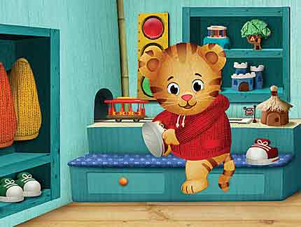 Daniel Tiger as drawn by animators for new PBS series
