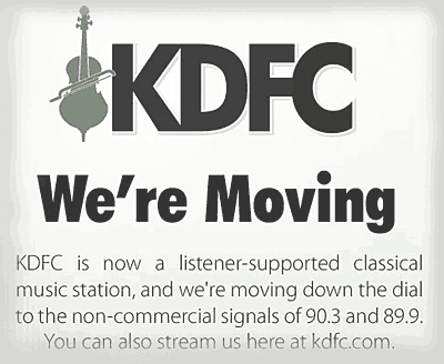 "We're moving" graphic on KDFC website