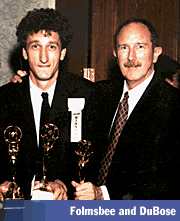 Folmsbee and DuBose with Emmys