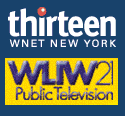 WNET's logo ("thirteen") and WLIW's logo