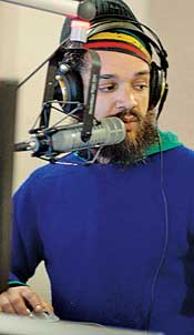 The station promised to hand-build a new WYMS for Milwaukee and hired a staff to do it. Pictured: midday host Marcus Doucette