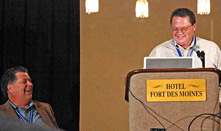 Culkeen and Smith describe their project at Iowa DTV Symposium, 2008
